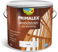 Пропитка PRIMALEX Woodstain Penetrating, прозрачная 2,5л 399251