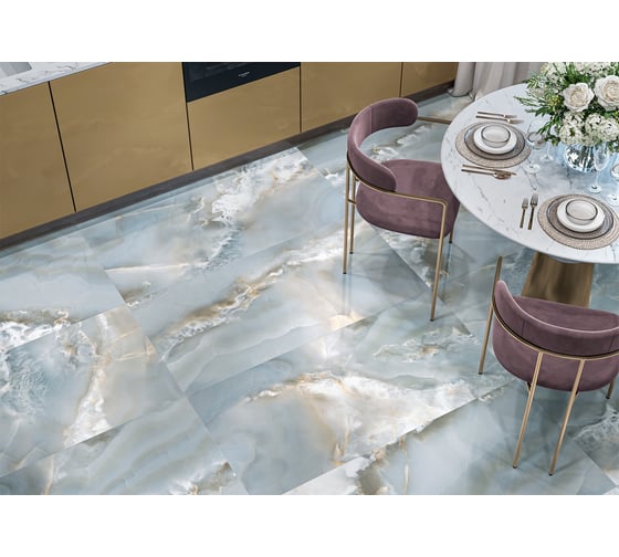 Керамогранит полированный LCM Monaco Onyx Aqua 600x1200 2 шт 60120MCA14P