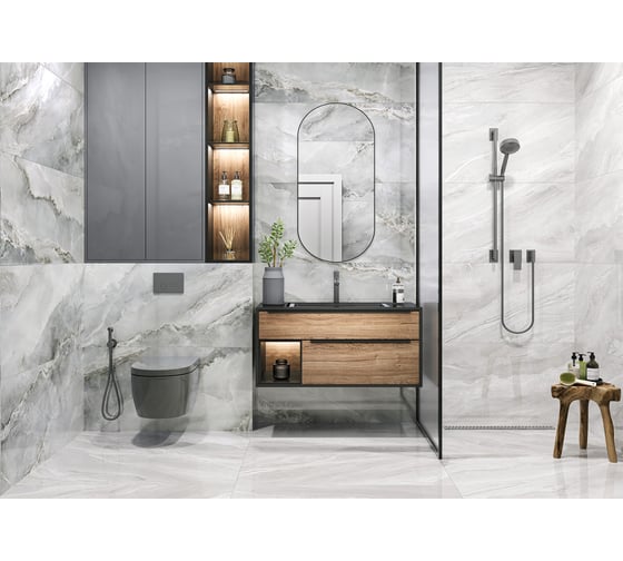 Керамогранит полированный LCM Blumarin Gris 600x1200 2 шт 60120BLM05P