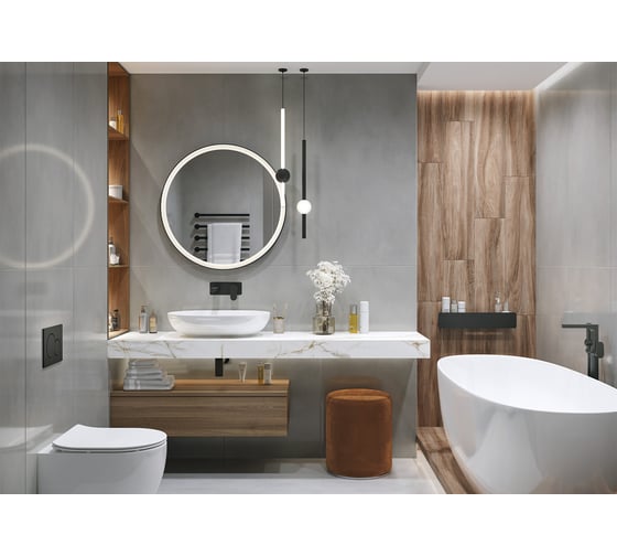 Керамогранит полированный LCM Studio Gray 600x1200 (2 шт в уп/53,28 м в пал) 60120STD15P