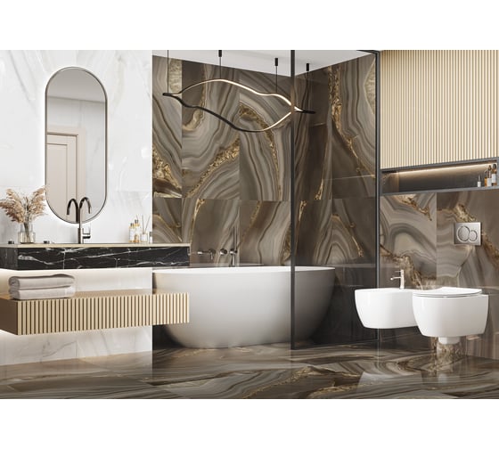 Керамогранит суперполированный LCM Wow Brown 600x1200 (2 шт в уп/50,40 м в пал) 60120WOW21HG