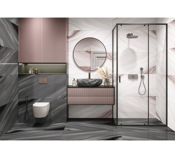 Керамогранит суперполированный LCM Angel Agate Graphite 600x1200 2 шт 60120ANG25HG
