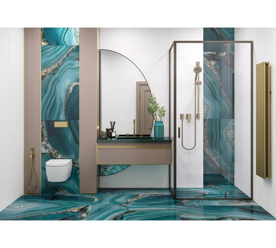 Керамогранит суперполированный LCM Wow Aquamarine 600x1200 (2 шт в уп/46,08 м в пал) 60120WOW16HG