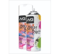 Аэрозольная краска универсальная AVG (белый) 240г RAL 9016 краска 240г №40 краска 240г №40