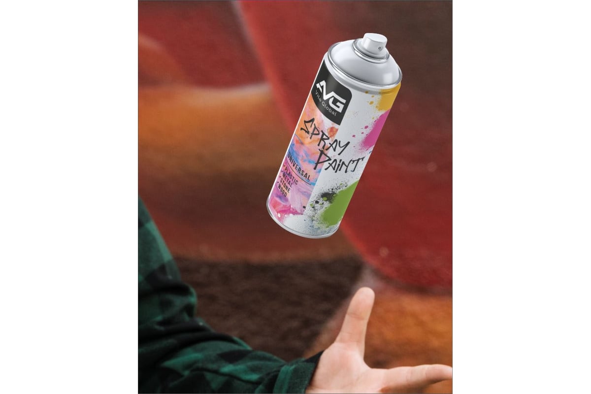 Аэрозольная краска универсальная AVG (лак матовый) 240г №191 - выгодная ...