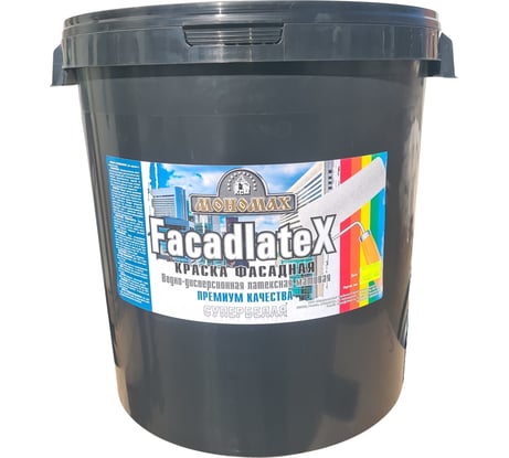 Фасадная краска Мономах Facadlatex, супербелая 40кг 3крфс40б