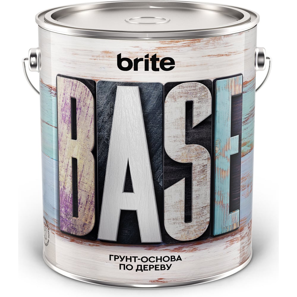 Грунт-основа по дереву BRITE ведро 2,5 л 204184 - выгодная цена, отзывы ...