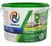 Краска Profilux ВД PL 04А акриловая, белая, 14 кг МП00-004685