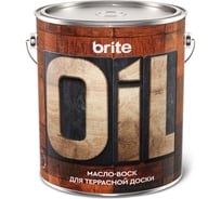 Масло-воск для террасной доски BRITE ведро 2,5 л 211152
