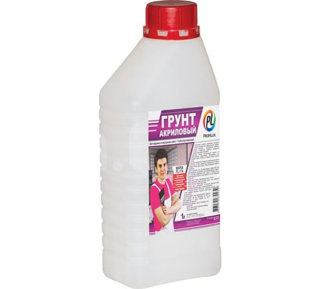 Акриловый грунт для наружных и внутренних работ Profilux PL 17A 1 л Н0000000908