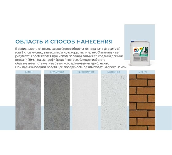Акриловый грунт для внутренних работ Profilux PL 16A 5 л Н0000000905