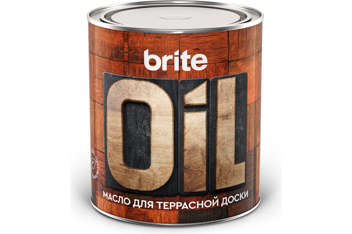 Масло-воск для террасной доски BRITE ведро 0,75 л 211151 - выгодная ...