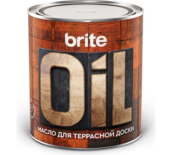 Масло-воск для террасной доски BRITE ведро 0,75 л 211151