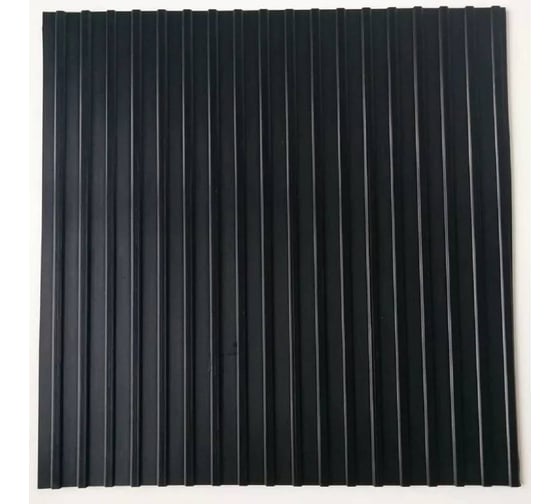 Резиновое рулонное покрытие ComeForte «Рифленка» 1х10 м Middle Ribbed rubber, средняя линия СС003243