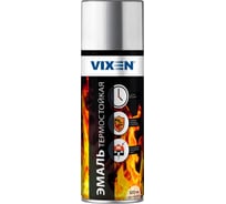 Термостойкая эмаль VIXEN серебристая, аэрозоль, 520 мл VX53000