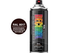 Аэрозольная эмаль Decorix RAL PROFESSIONAL, 520 мл, шоколадно-коричневый матовый, RAL 8017 0138-8017m DX