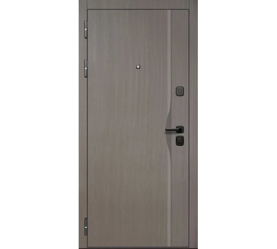 Дверь DIVA Тайга 9 см, 2МДФ, Fusion 2050x960 правая, Бежевый клен - Эмалит белый УТ-00083663