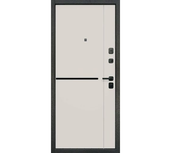 Дверь DIVA Тайга 9 см, 2МДФ, Fusion 2050x960 левая, Бежевый клен - Эмалит белый УТ-00083662