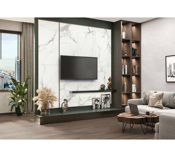 Керамогранит DELACORA Calacatta Lincoln sugar-эффект, 600x1200x9,5 мм, 2 шт. в упаковке 60120CLL15