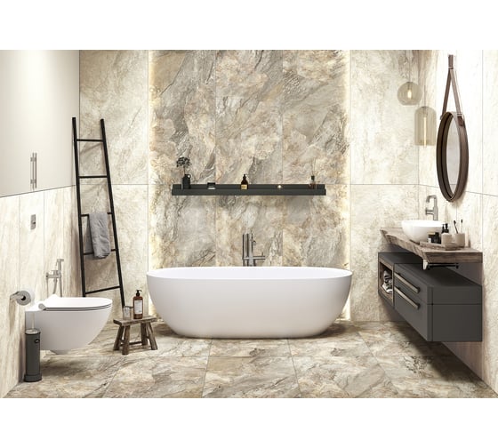 Керамогранит DELACORA Slate Beige матовый, карвинг, 1200x600 мм, 2 шт. в упаковке D12061M