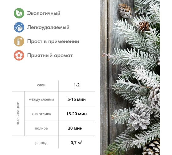 Снег искусcтвенный KUDO на водной основе KU-P220