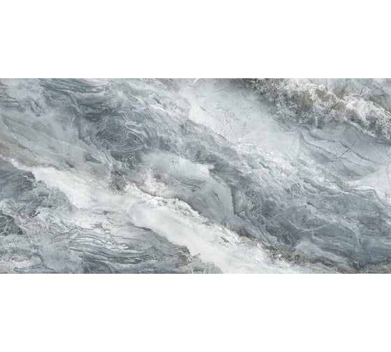 Керамогранит DELACORA Waterfall Blue матовый, карвинг, 1200x600 мм, 2 шт. в упаковке D12056M