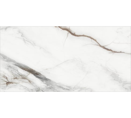 Керамогранит DELACORA Carrara Cersei матовый, карвинг, 1200x600 мм, 2 шт. в упаковке D120208M