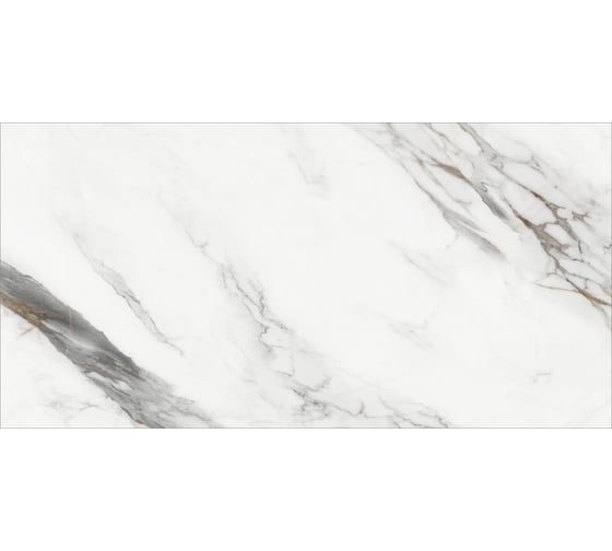 Керамогранит DELACORA Carrara Cersei матовый, карвинг, 1200x600 мм, 2 шт. в упаковке D120208M