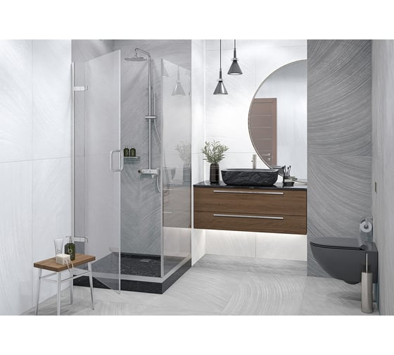 Керамогранит DELACORA Metallic White матовый, карвинг, 1200x600 мм, 2 шт. в упаковке D12044M