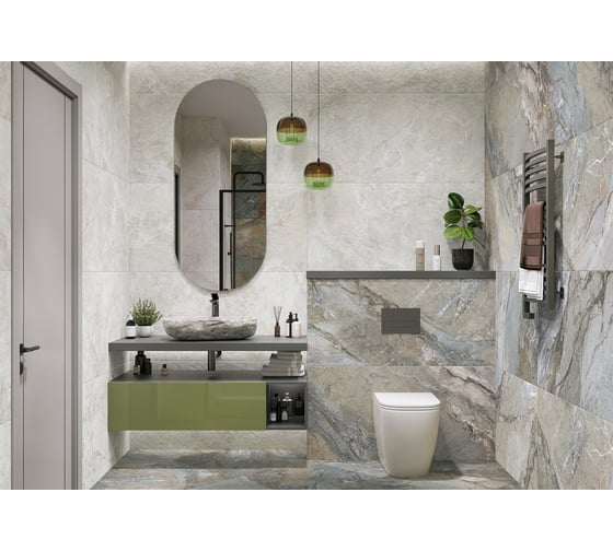 Керамогранит DELACORA Muse матовый, карвинг, 1200x600 мм, 2 шт. в упаковке D120214M