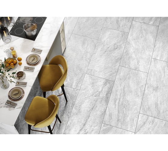 Керамогранит DELACORA Roxy Grey матовый, карвинг, 1200x600 мм, 2 шт. в упаковке D12060M