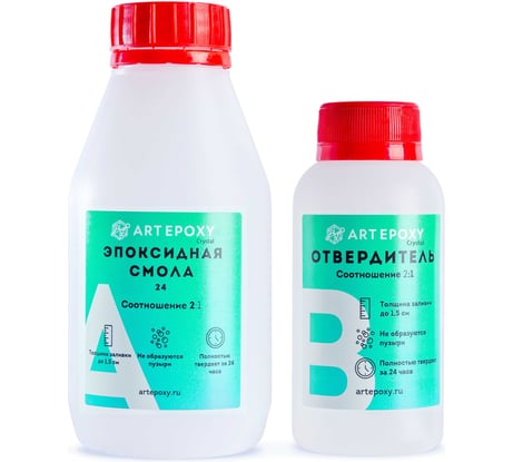 Быстросохнущая эпоксидная смола для творчества ArtEpoxy Quick 300 г Crystal ВИ-21621