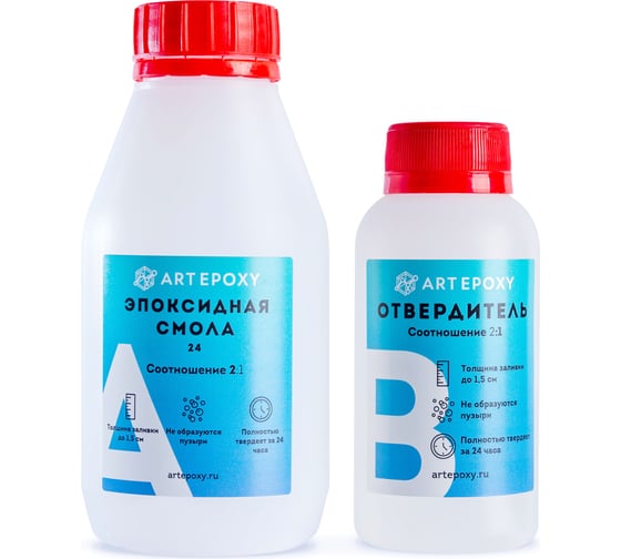 Быстросохнущая эпоксидная смола для творчества ArtEpoxy Quick 300 г Crystal ВИ-21621