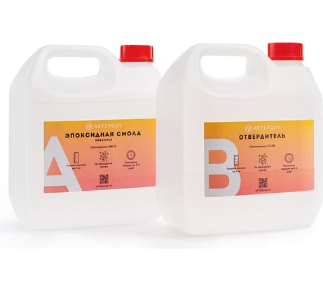 Эпоксидная смола объемная + отвердитель ArtEpoxy 5 кг Crystal ВИ-21617