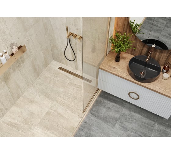 Керамогранит NewTrend Romana Marron матовый, карвинг, 600x600 мм, 4 шт. D60207M