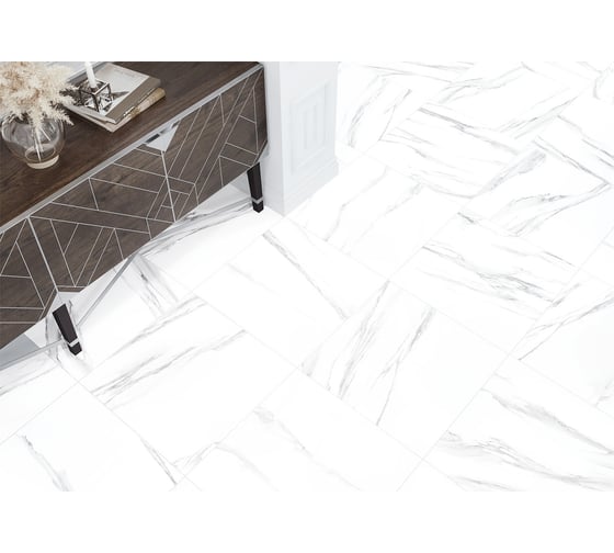 Керамогранит NewTrend Statuario Silver матовый, 600x600x9,5 мм, 4 шт. GP40STA00R