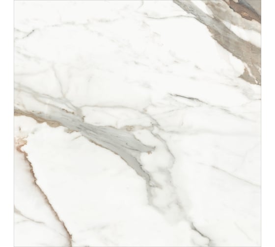 Керамогранит NewTrend Calacatta Premium матовый, карвинг, 600x600 мм, 4 шт. D60209M