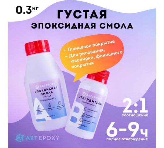Густая эпоксидная смола ArtEpoxy 300 г 21603