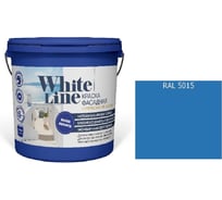 Краска фасадная ВД White Line RAL 5015 Небесно-голубой Небесно-голубой, ведро 9 л, 11,2 кг 4690417129850