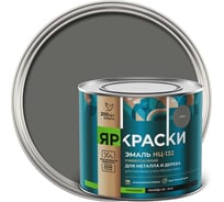 Быстросохнущая нитраэмаль ЯРОСЛАВСКИЕ КРАСКИ НЦ-132 глянцевая серая 1,7 кг 7145.4