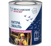 Быстросохнущая нитраэмаль ЯРОСЛАВСКИЕ КРАСКИ НЦ-132 глянцевая синяя 0,7 кг 7279.4