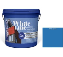 Краска White Line ВД эластичная RAL 5015 Небесно-голубой ведро 9 л, 11,5 кг 4690417115655