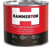 Грунт-эмаль по ржавчине HAMMERTON 3в1, зеленая, 10 кг 1 205904