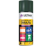 Аэрозольная краска для металлочерепицы ULTIMA ЗЕЛЕНЫЙ МОХ RAL 6005, 520 мл ULT0202