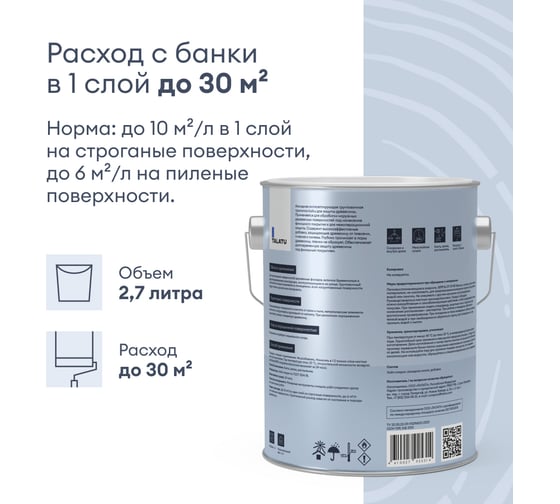 Антисептик TALATU грунтовочный Kaiku 2,7 л S1211000003 270950