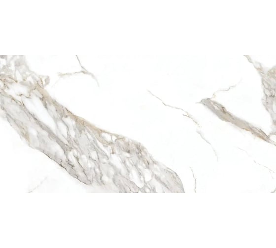 Керамогранит GOLDIS TILE YAZD Carrera White матовый, ректифицированный, размер 60x120 см, упак. 2 шт., 1,44 кв. м КА-00001073