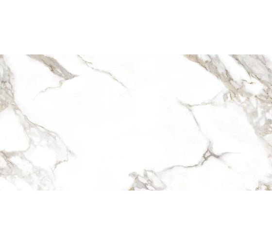 Керамогранит GOLDIS TILE YAZD Carrera White матовый, ректифицированный, размер 60x120 см, упак. 2 шт., 1,44 кв. м КА-00001073