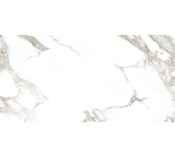 Керамогранит GOLDIS TILE YAZD Carrera White матовый, ректифицированный, размер 60x120 см, упак. 2 шт., 1,44 кв. м КА-00001073