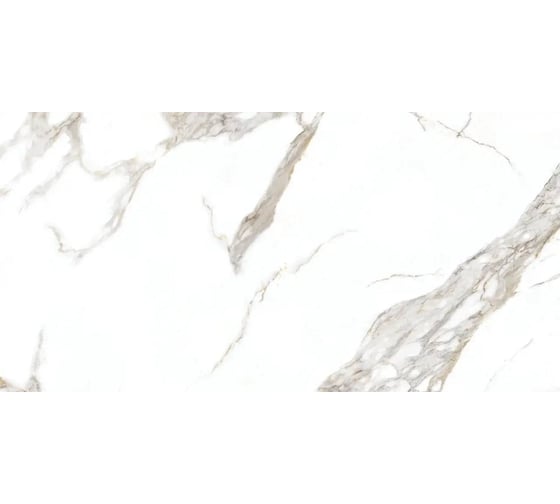 Керамогранит GOLDIS TILE YAZD Carrera White матовый, ректифицированный, размер 60x120 см, упак. 2 шт., 1,44 кв. м КА-00001073