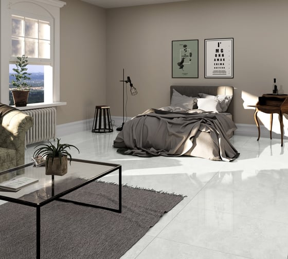 Керамогранит GOLDIS TILE YAZD Rio White матовый, ректифицированный, 60x120 см, упак. 2 шт., 1,44  кв. м КА-00001076